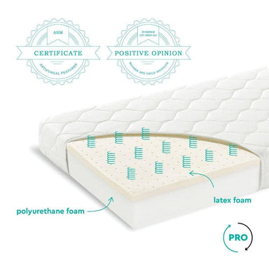 Woodies Premium latex junior mattress 80x160cm  - Hola BB