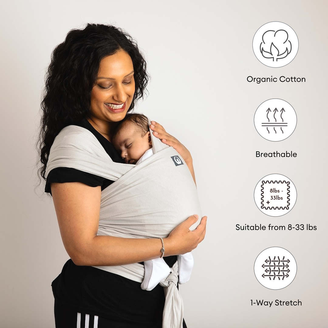 Fular portabebés de algodón orgánico