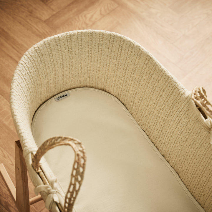 Ekologiskt madrasskydd för Moseskorg