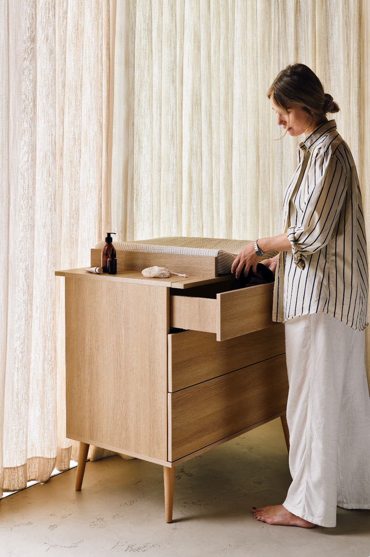 Flow Estensione Cassettiera - Honey Ash