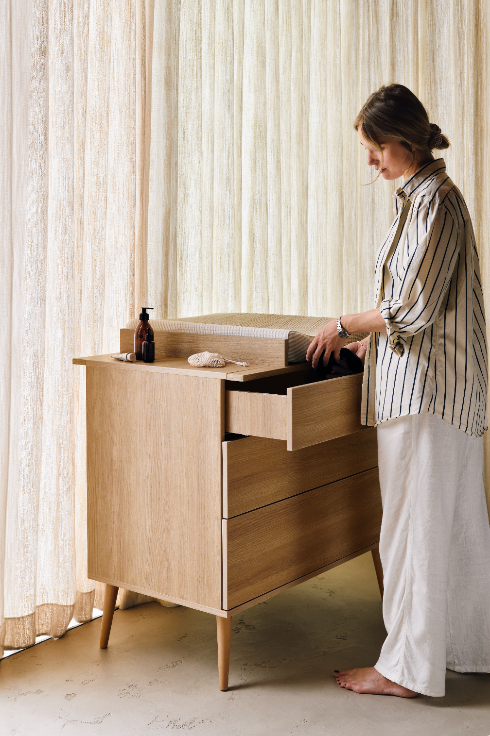 Flow ملحق خزانة الأدراج - Honey Ash