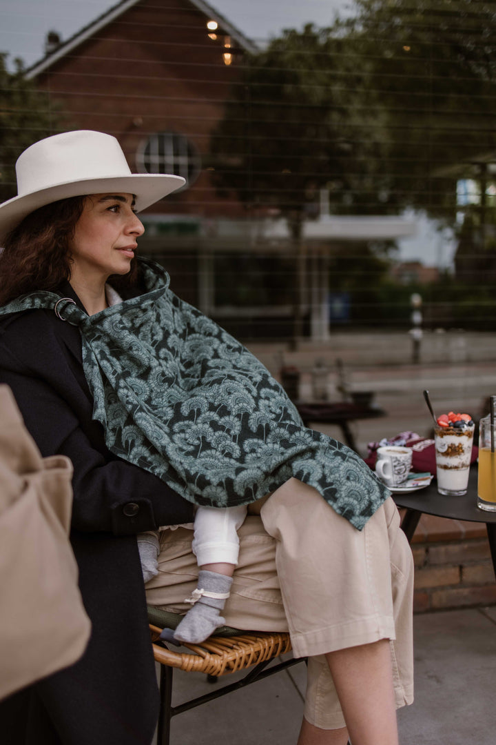 Lemej Amsterdam - Szal do karmienia z mieszanki wełny i jedwabiu