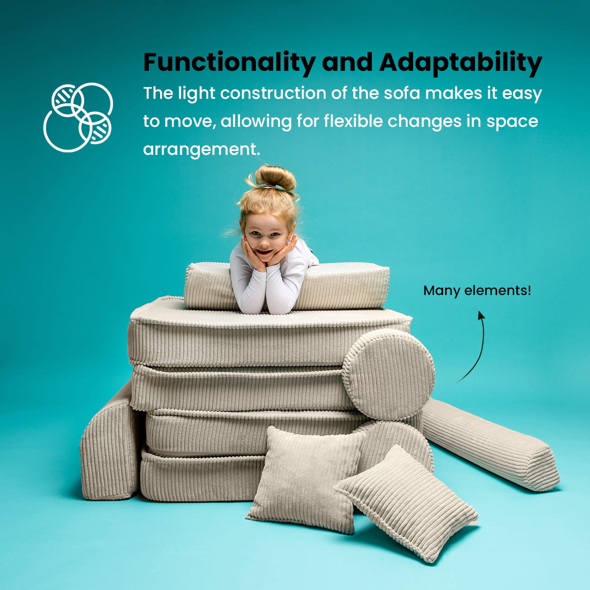 Meow Baby Modular Sofa for Kids  - Hola BB