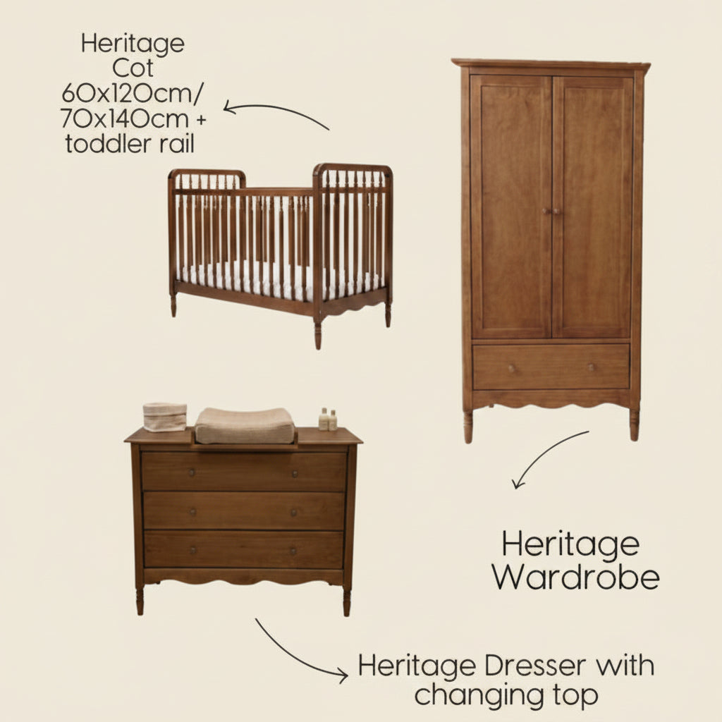 Paquete Habitación Completo en Nogal Heritage - Combina y personaliza *