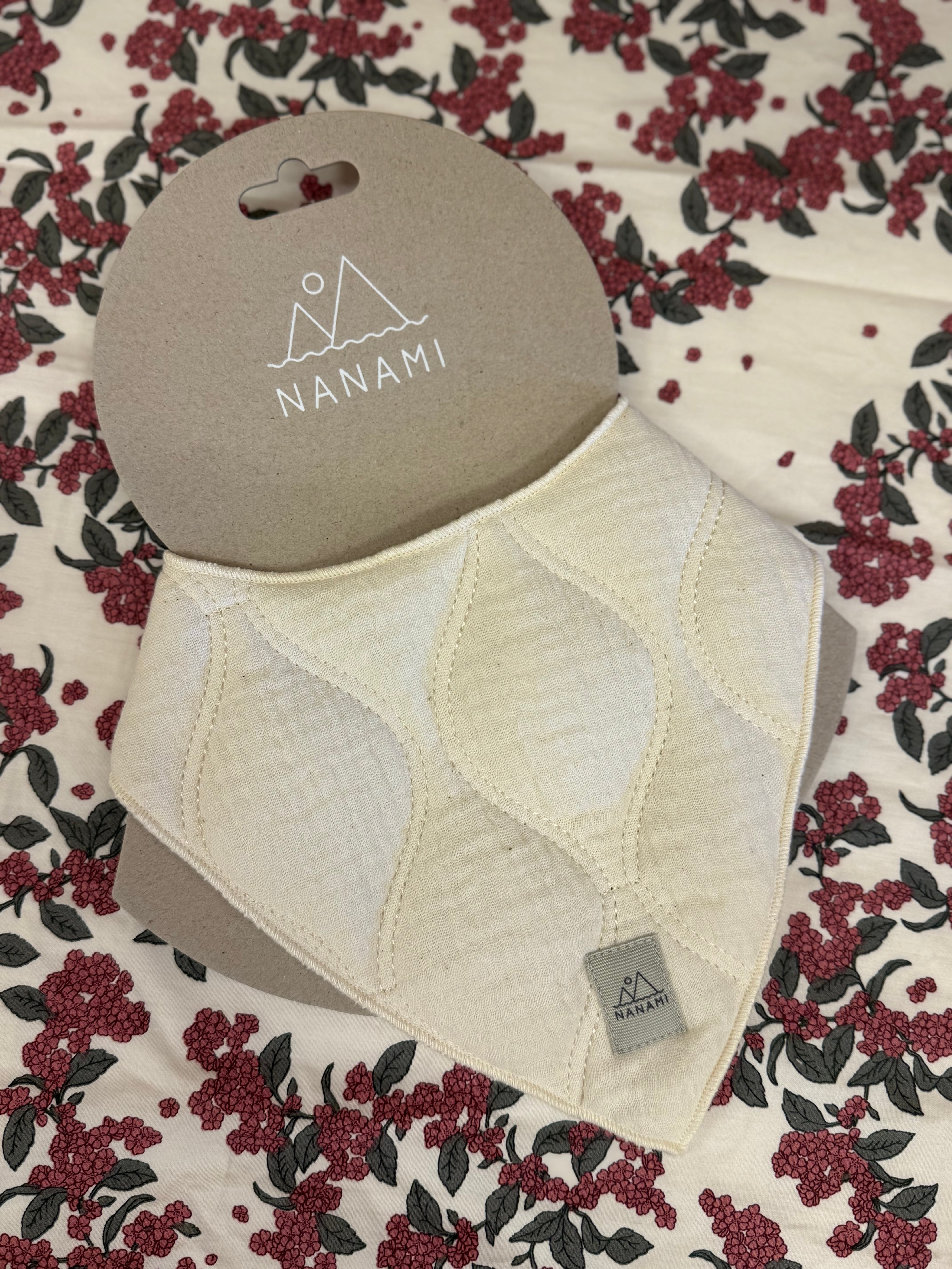 Bavoir bandana en coton - Vague