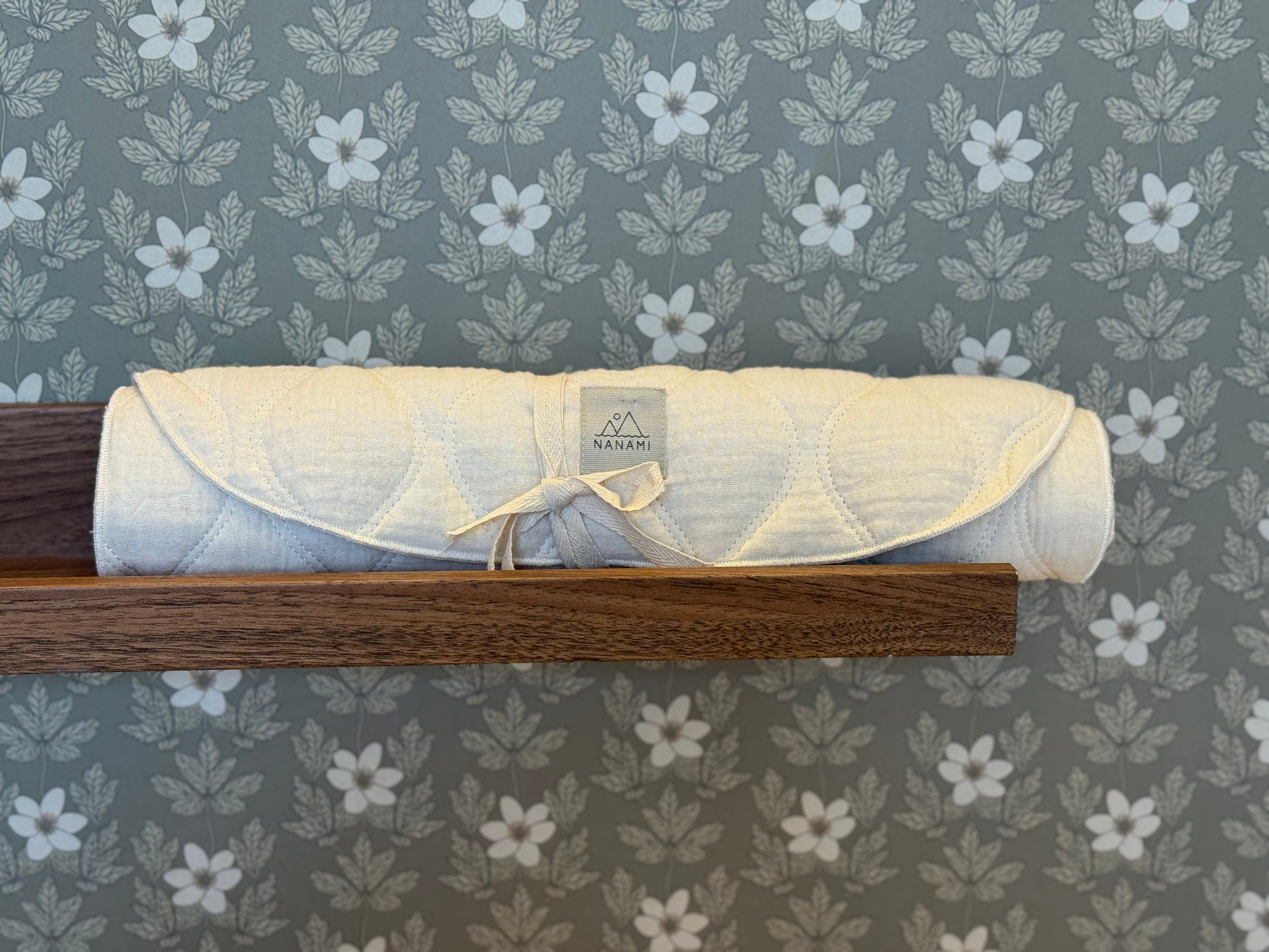 Doublure pour poussette et berceau en coton biologique, motif Wave