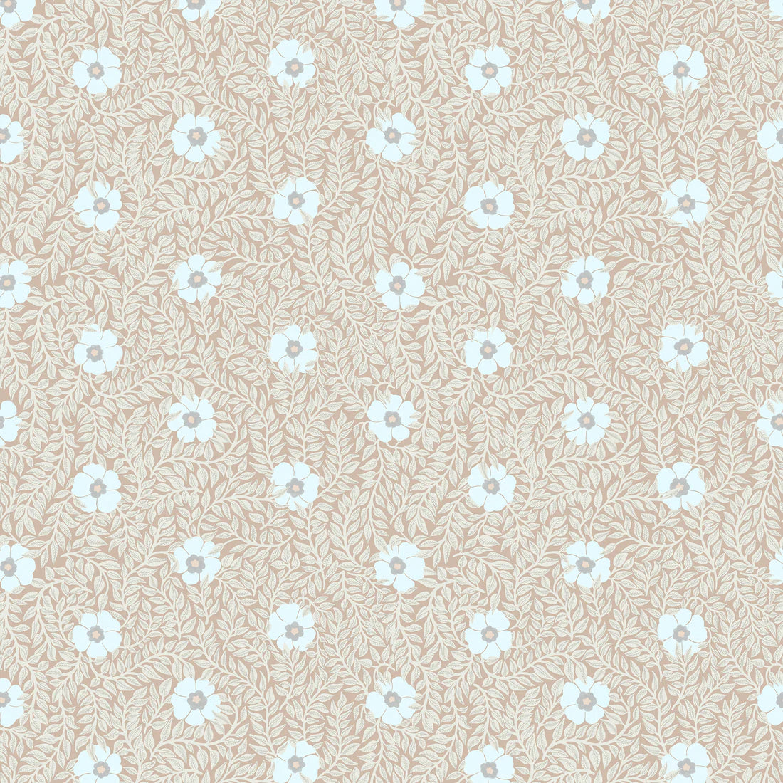 summer gray Kicki Wallpaper Apricot - Hola BB