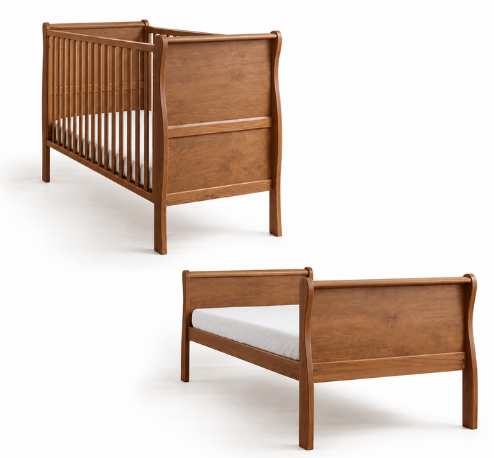 Woodies Noble 2 en 1 Cuna Cama 70x140 cm - Vintage