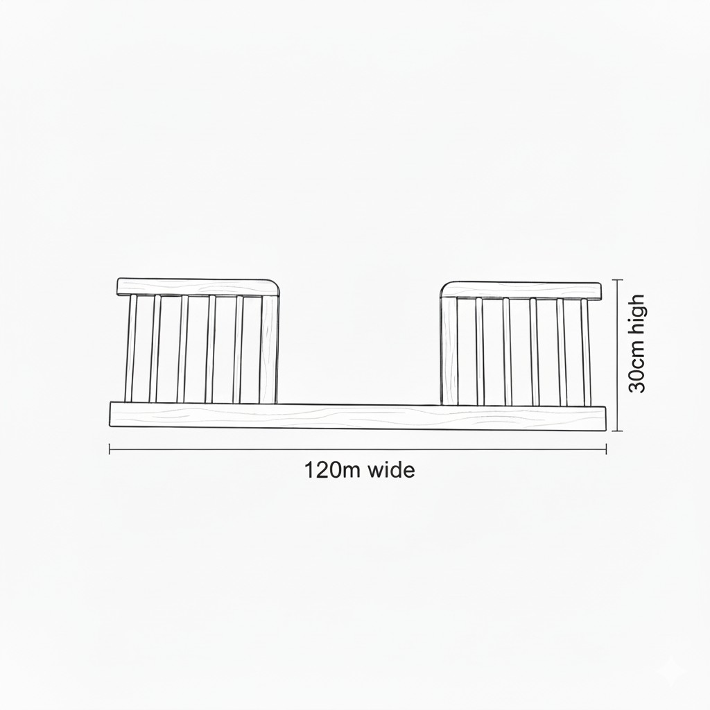 Rose · Cuna grande · Lateral cama de día