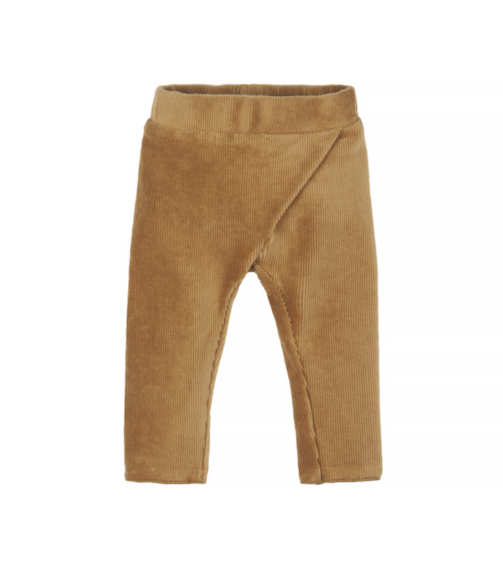 Nanami Rib Velvet trousers 0-3 months / Velvet Sand - Hola BB