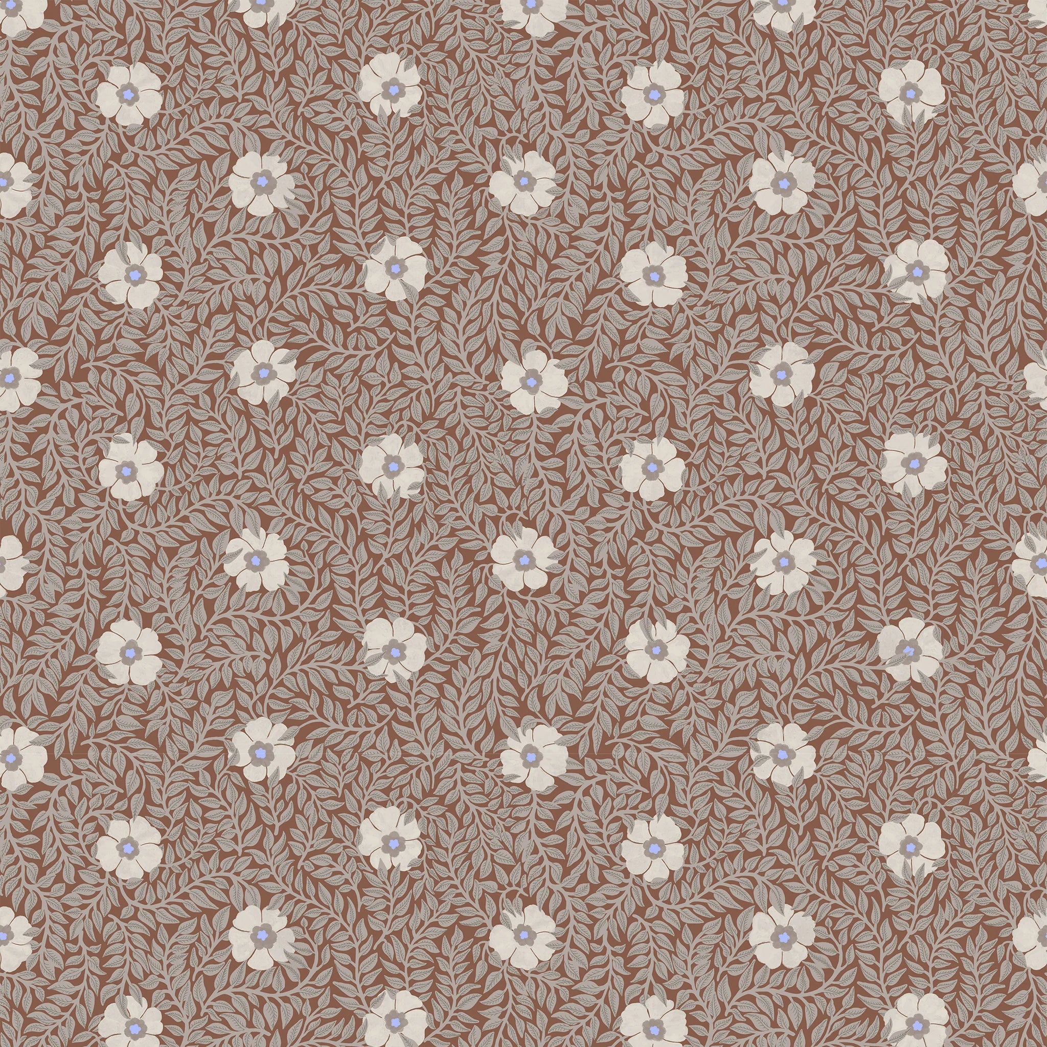 summer gray Kicki Wallpaper terracotta - Hola BB