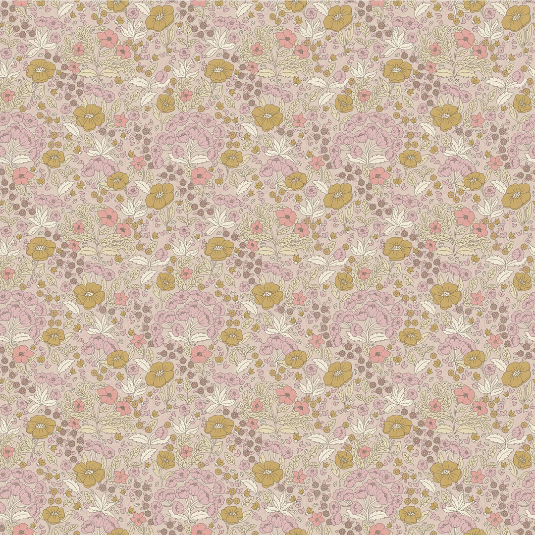 Summer Gray Doris Wallpaper Doris Pink - Hola BB