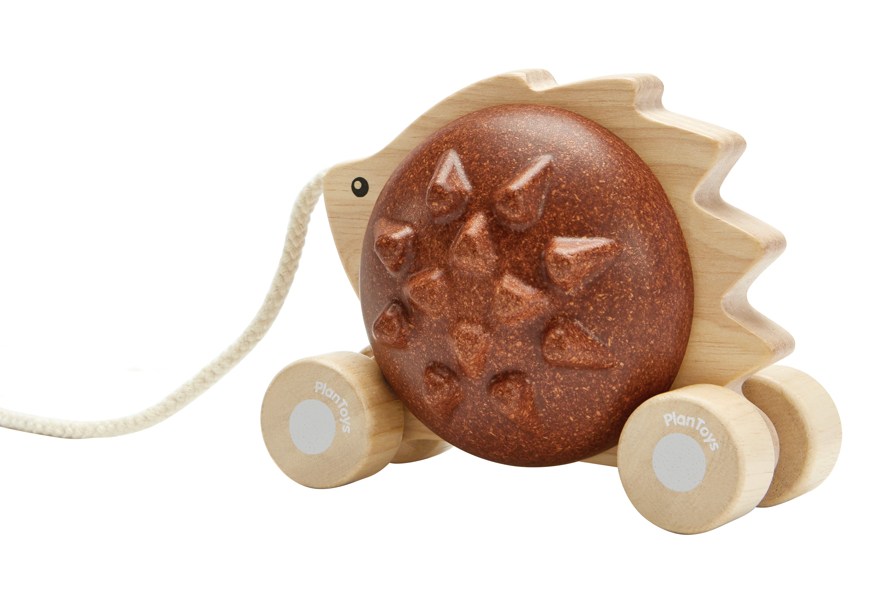 Plantoys Pull along Hedgehog - Brown  - Hola BB