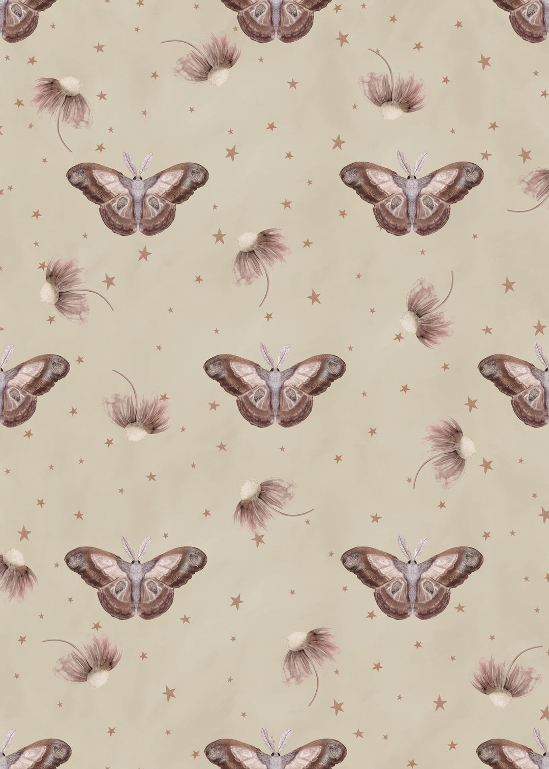 Summer Gray Ophelia's Dream Wallpaper Ophelia Dusty Beige - Hola BB