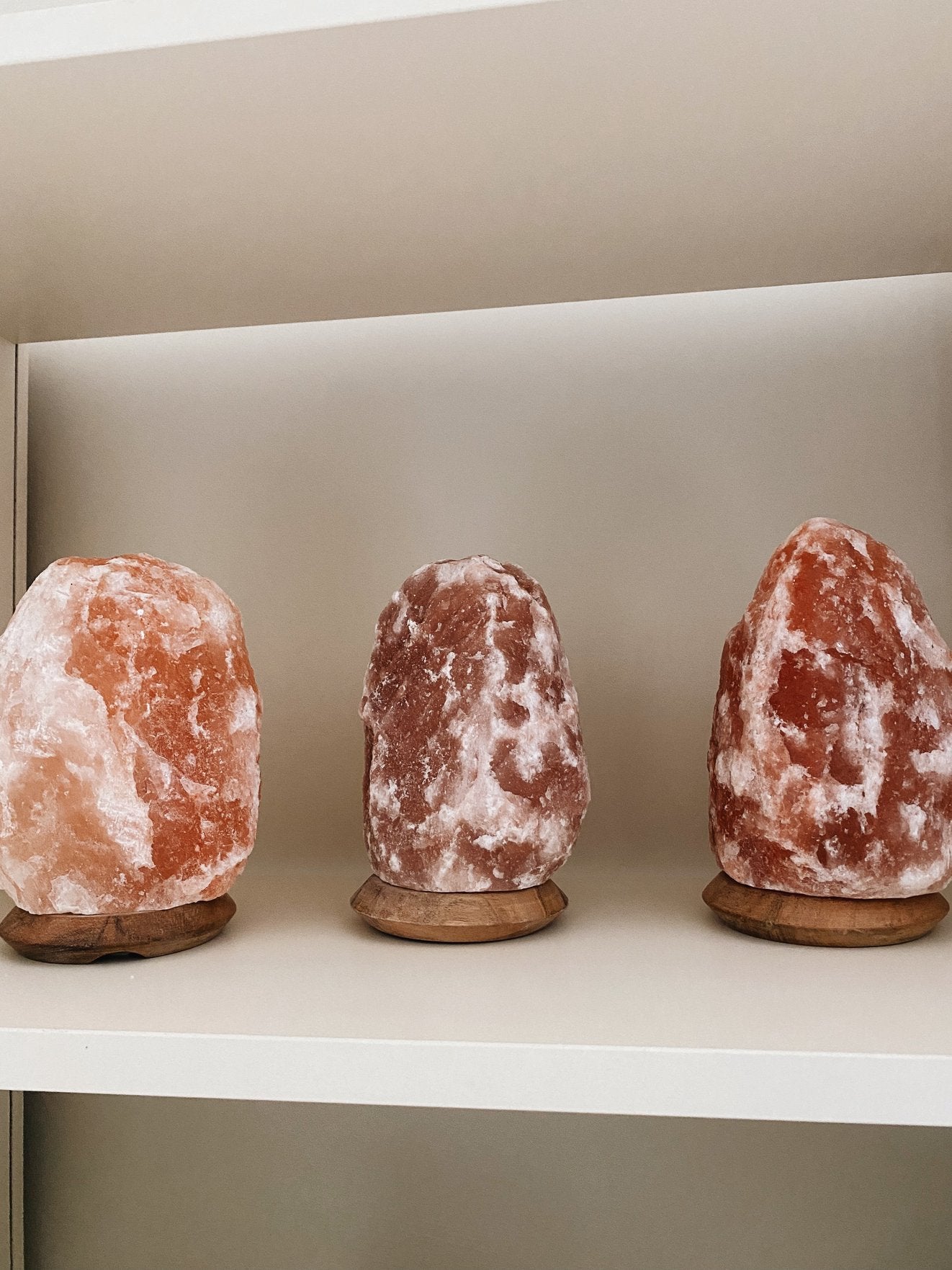 Hola BB Himalaya Salt Dreams Table Lamp - Himalayan Salt -19 Cm High - Orange  - Hola BB